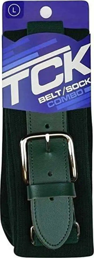 Tck Belt Knee High Sock Combo - Dark Green