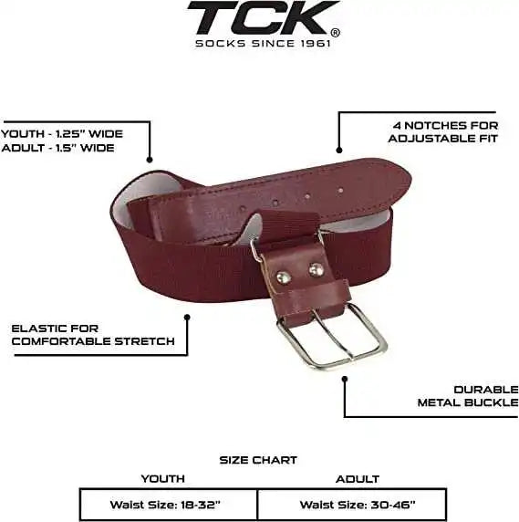 Tck Belt Knee High Sock Combo - Maroon