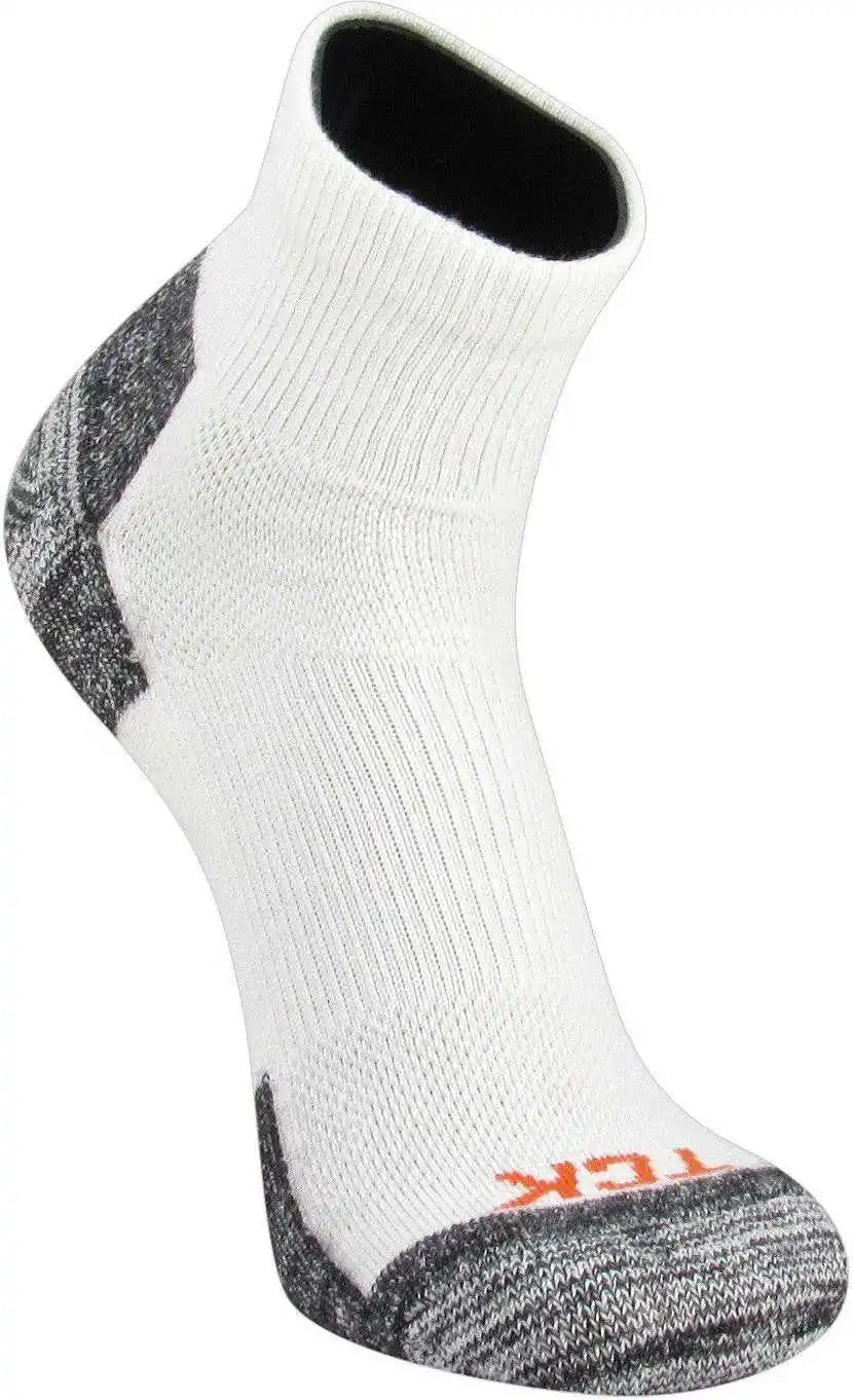 Tck Blister Resister Quarter Socks - White