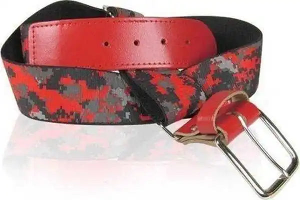 Tck Camo Baseball Belts - Scarlet
