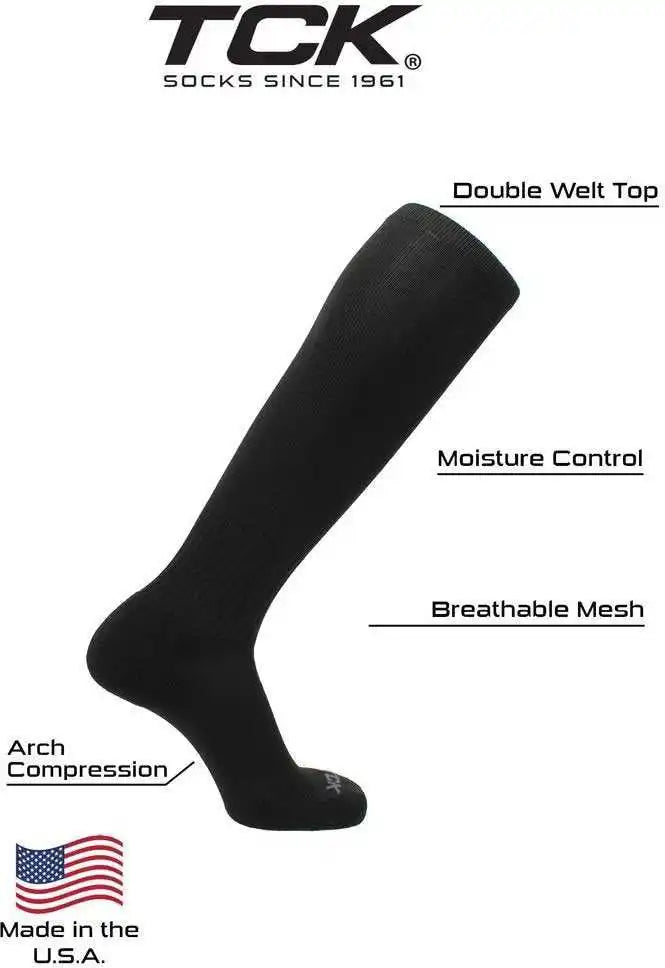 Tck Champion Knee High Sports Socks - Navy