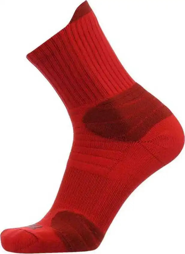 Tck Crossover Quarter Socks - Scarlet