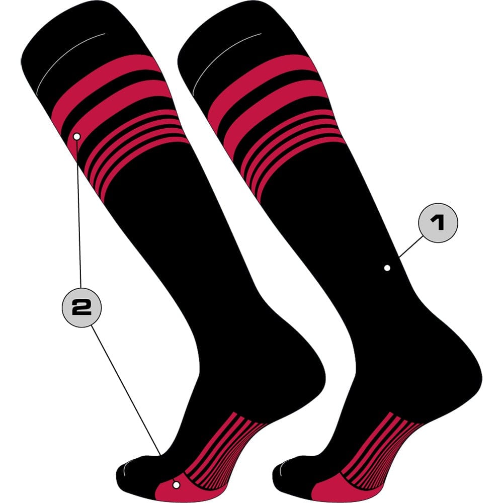 Tck Customizable Baseball Knee High Socks - Diamond Pattern 1
