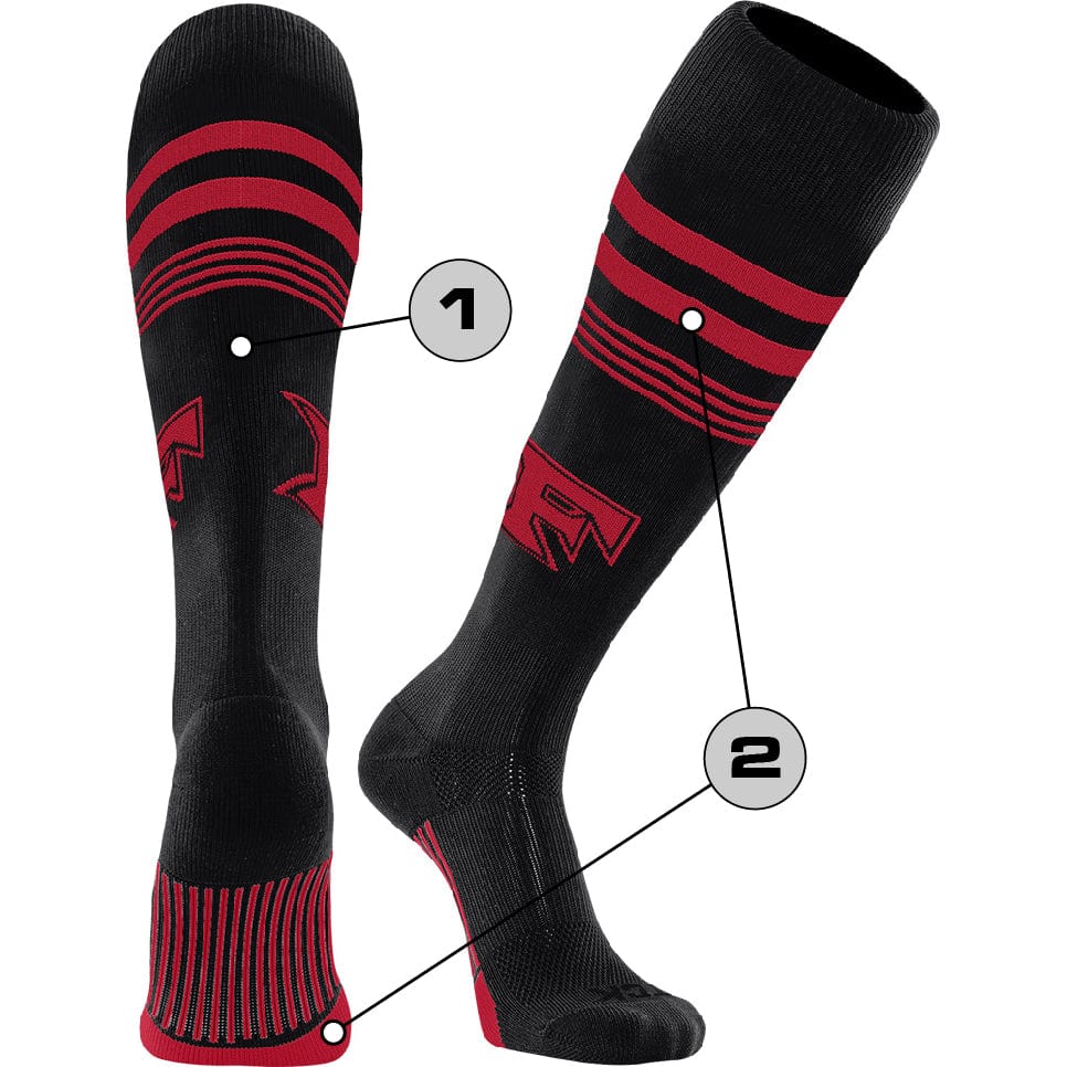Tck Customizable Baseball Knee High Socks - Diamond Pattern 1