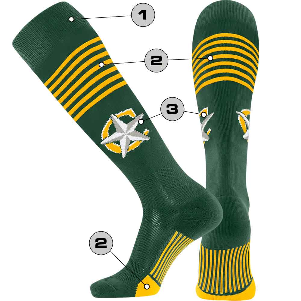 Tck Customizable Baseball Knee High Socks - Diamond Pattern 2