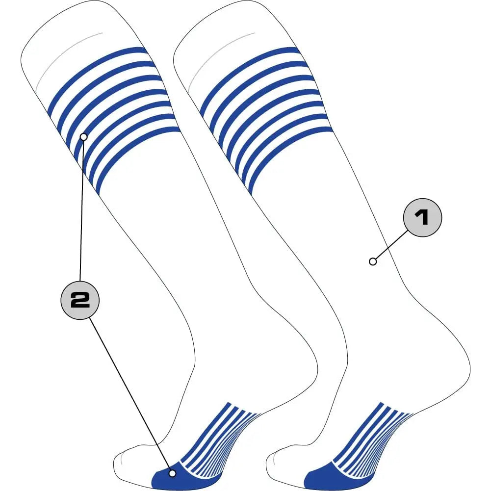 Tck Customizable Baseball Knee High Socks - Diamond Pattern 2