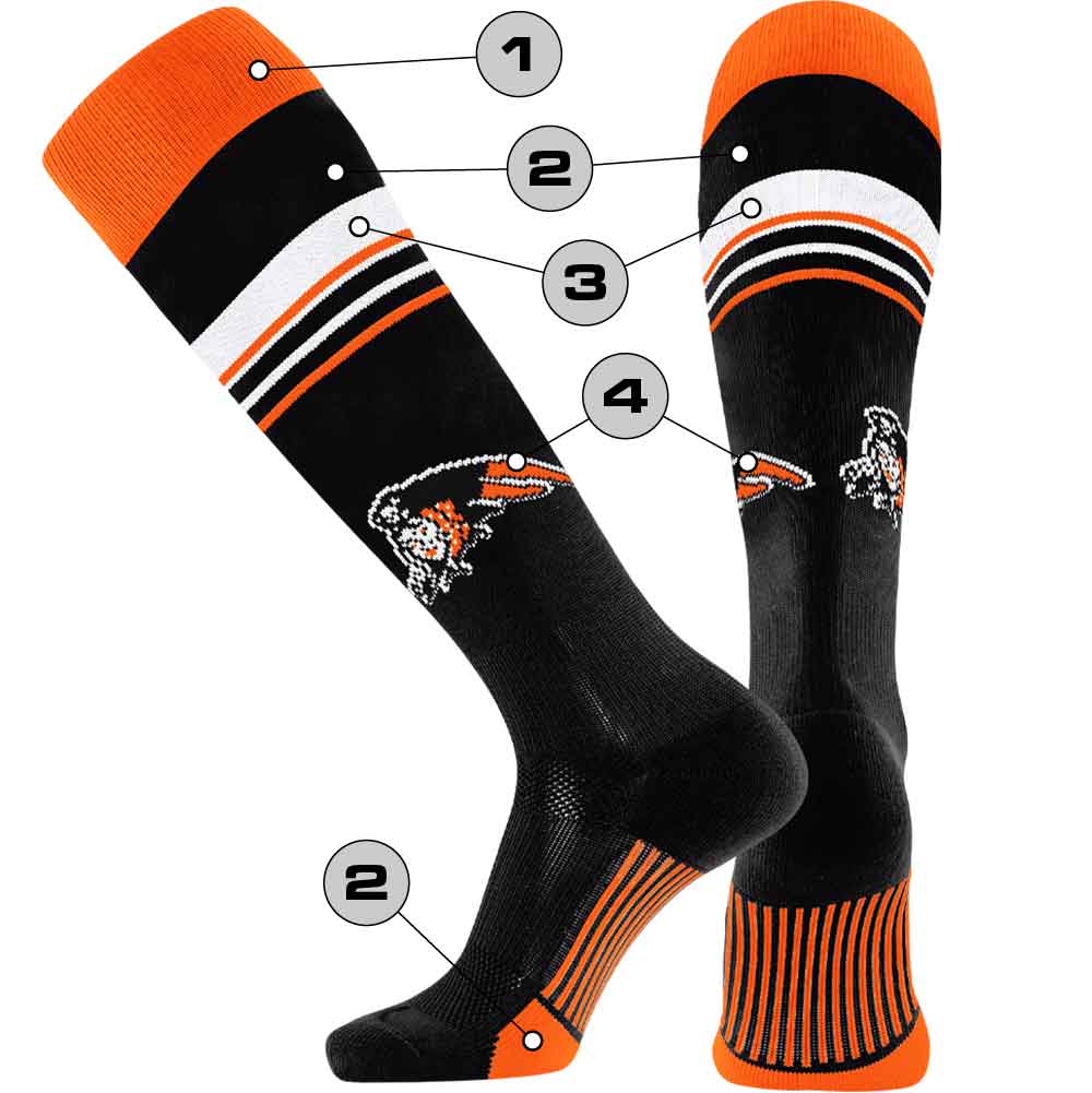 Tck Customizable Baseball Knee High Socks - Diamond Pattern 3