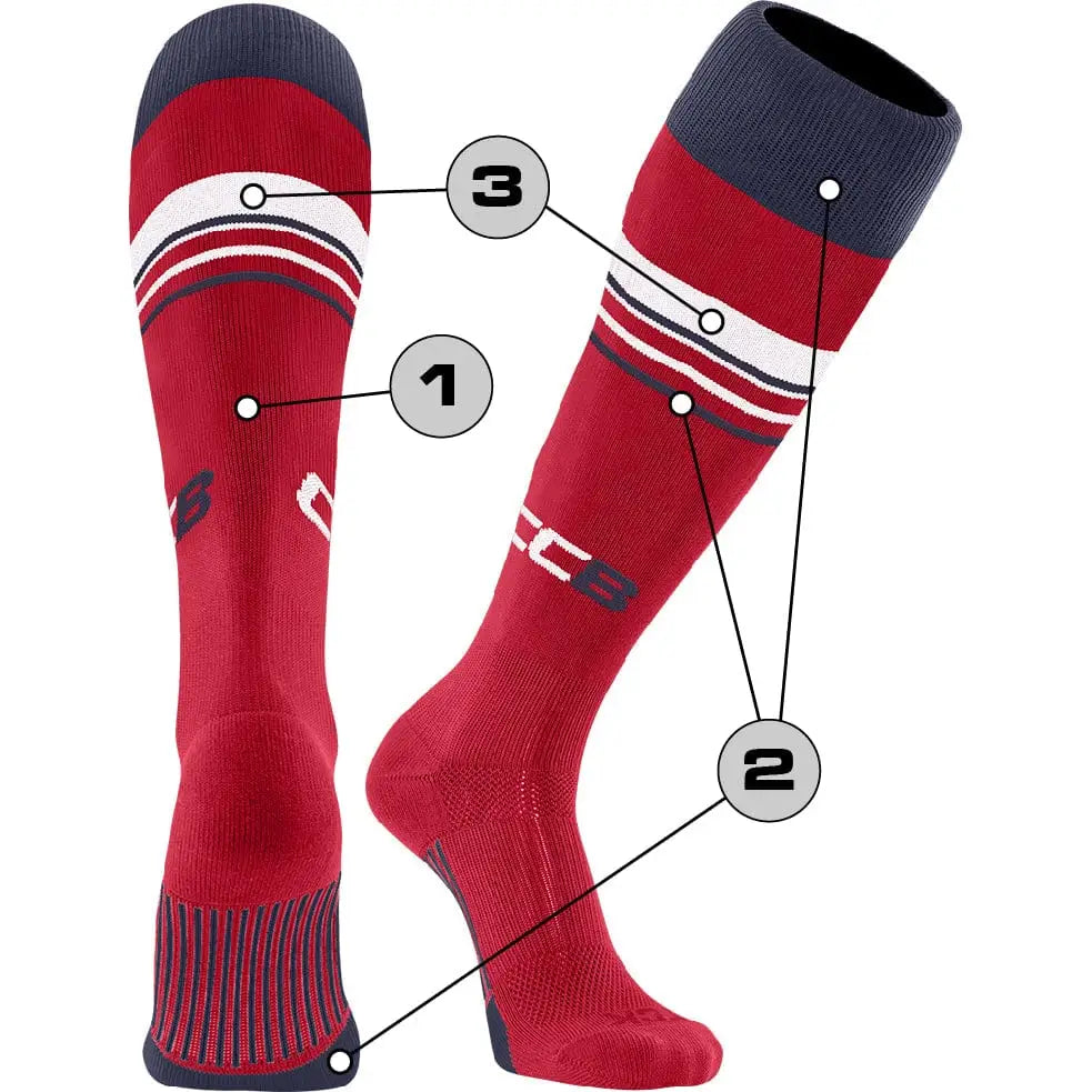 Tck Customizable Baseball Knee High Socks - Diamond Pattern 3