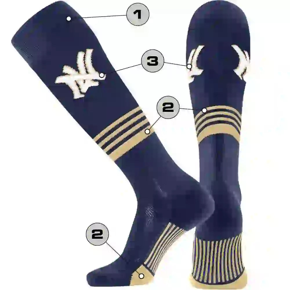 Tck Customizable Baseball Knee High Socks - Diamond Pattern 5