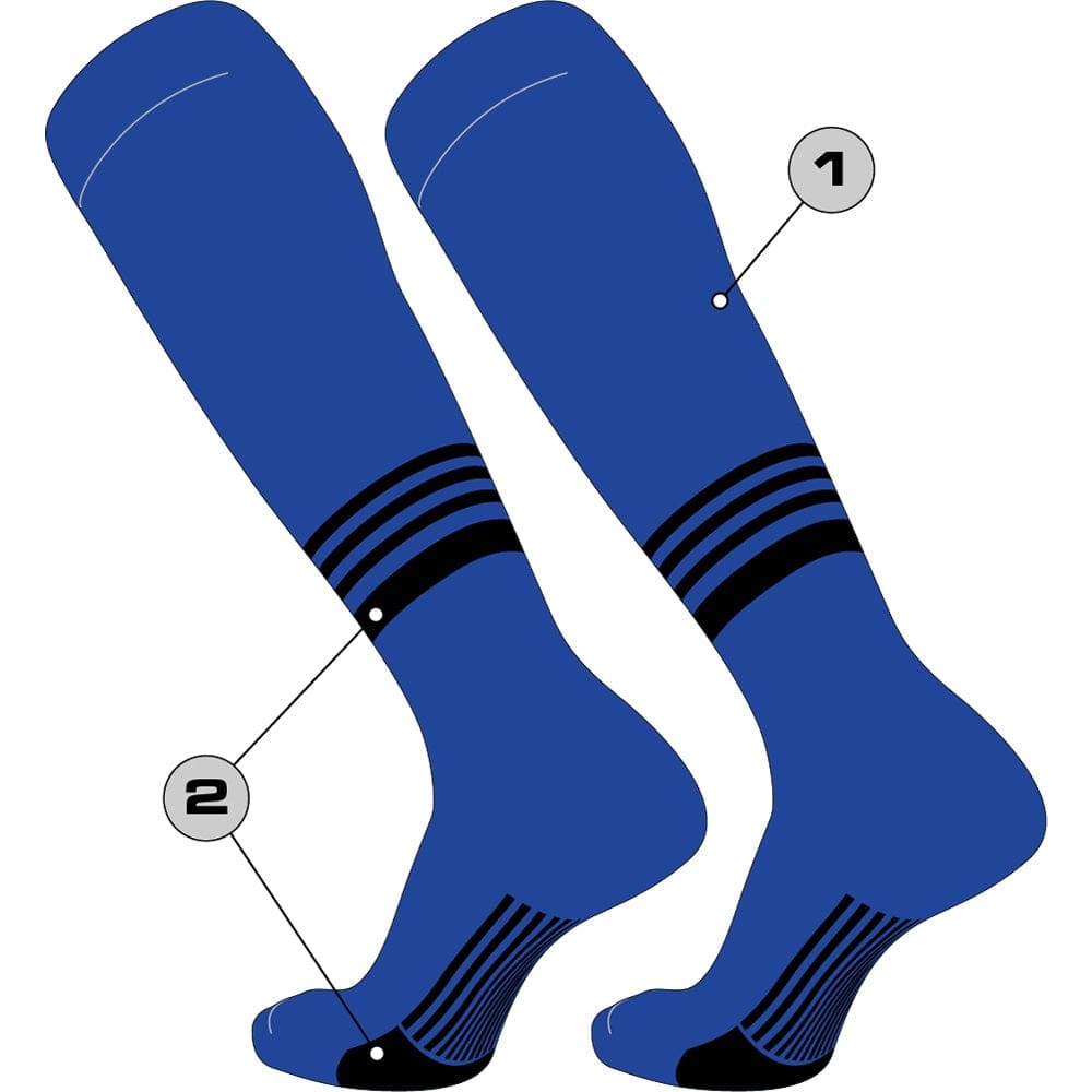 Tck Customizable Baseball Knee High Socks - Diamond Pattern 5