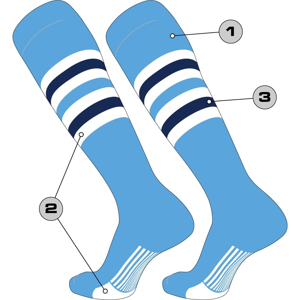 Tck Customizable Baseball Knee High Socks - Diamond Pattern 6