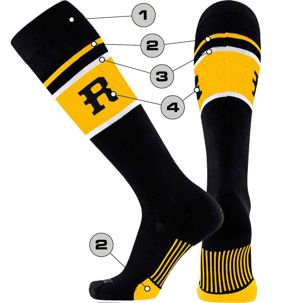 Tck Customizable Baseball Knee High Socks - Diamond Pattern 7