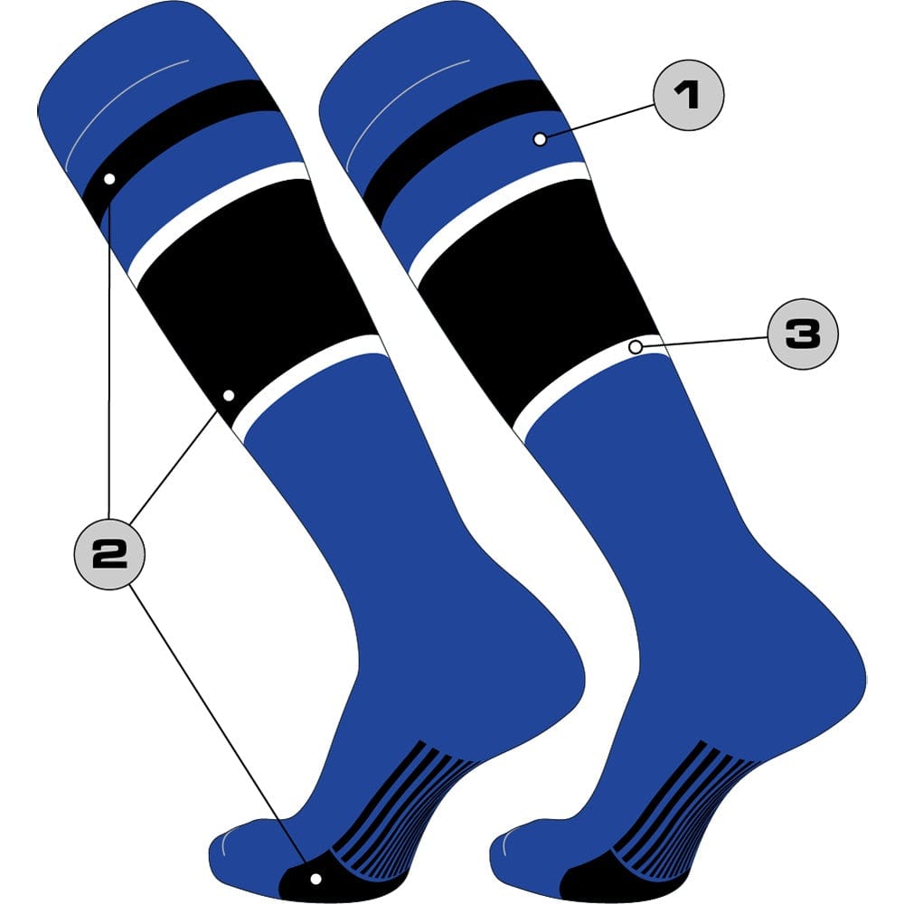Tck Customizable Baseball Knee High Socks - Diamond Pattern 7