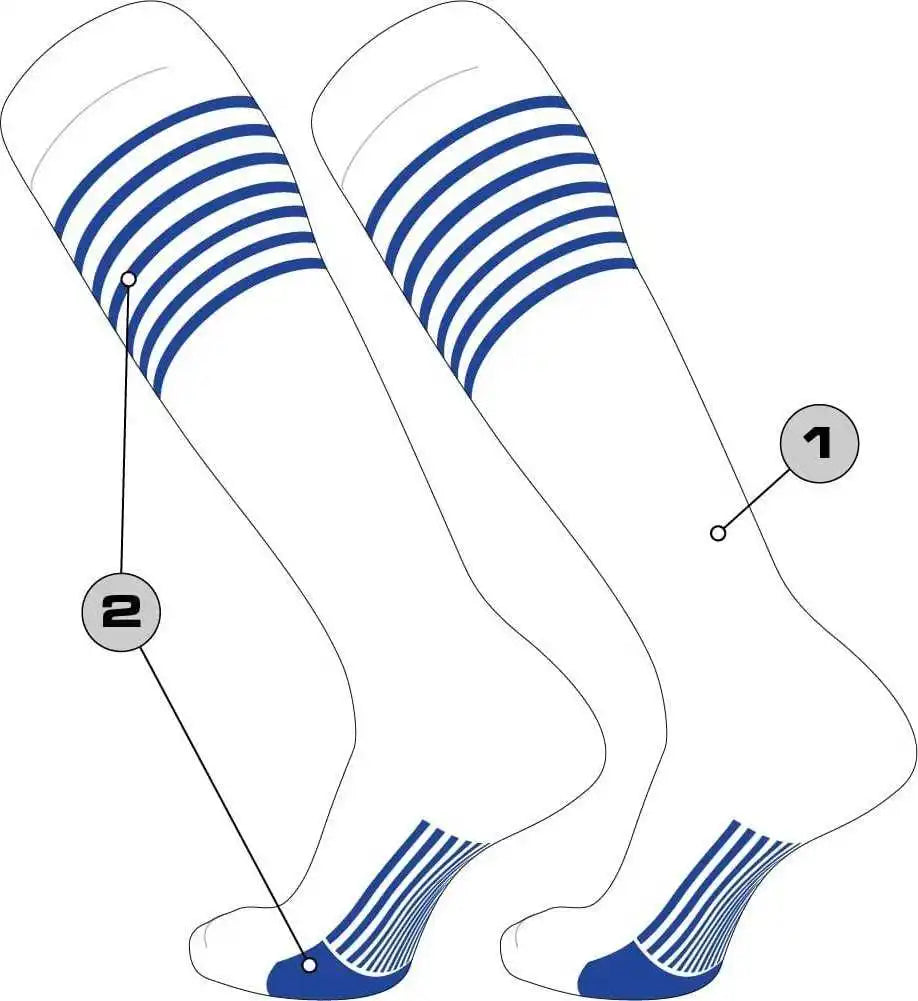 Tck Customizable Baseball Knee High Socks - Pattern 2