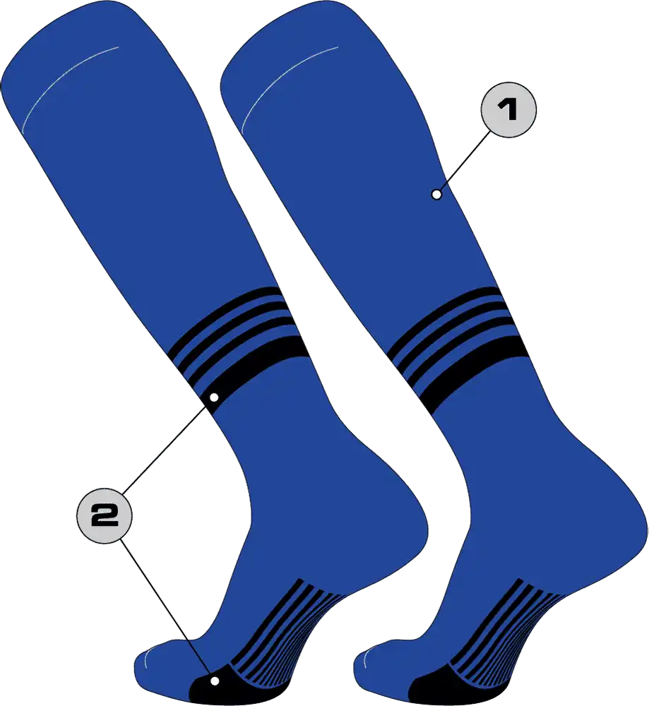 Tck Customizable Baseball Knee High Socks - Pattern 5