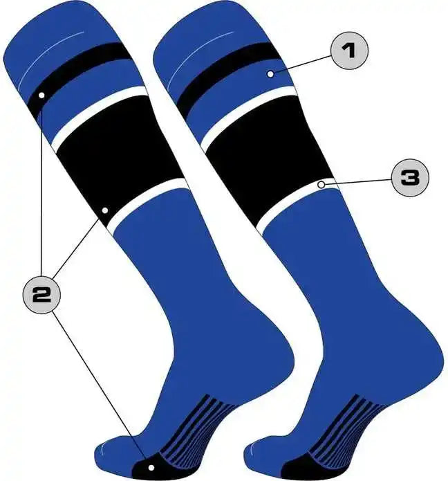 Tck Customizable Baseball Knee High Socks - Pattern 7