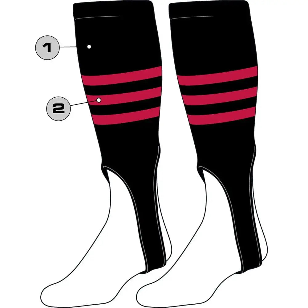 Tck Customizable Baseball Stirrups - Pattern b