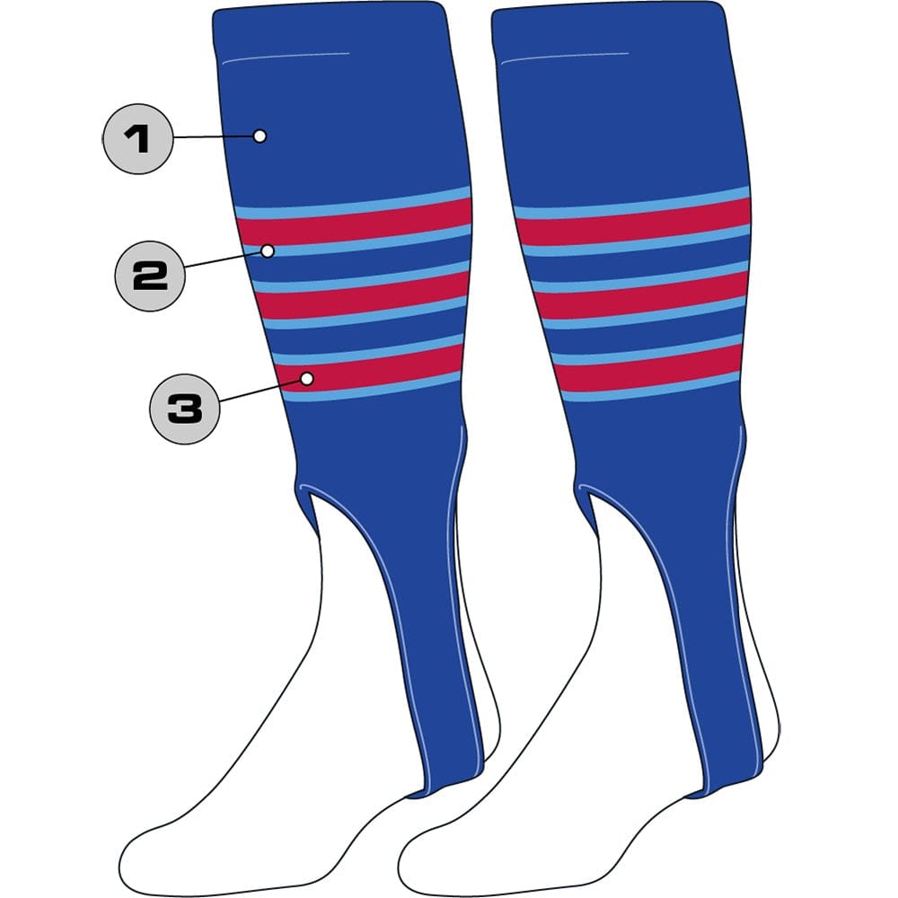 Tck Customizable Baseball Stirrups - Pattern d