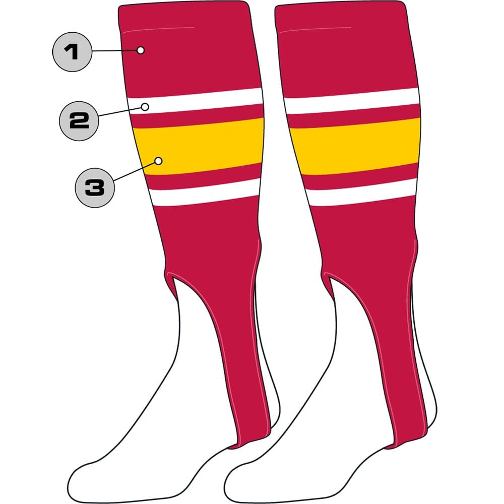 Tck Customizable Baseball Stirrups - Pattern e