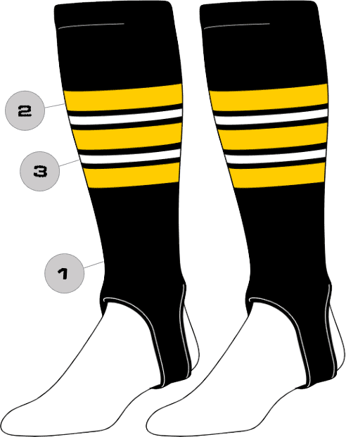 Tck Customizable Baseball Stirrups - Pattern f