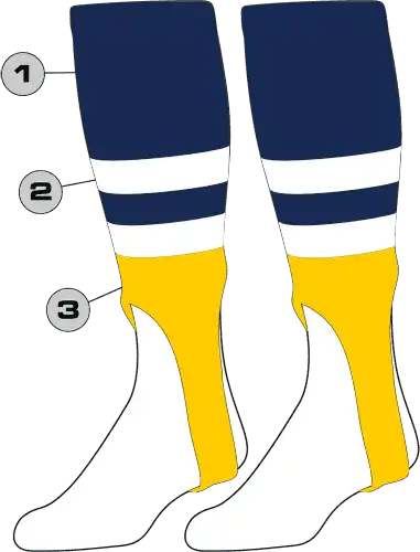 Tck Customizable Baseball Stirrups - Pattern g