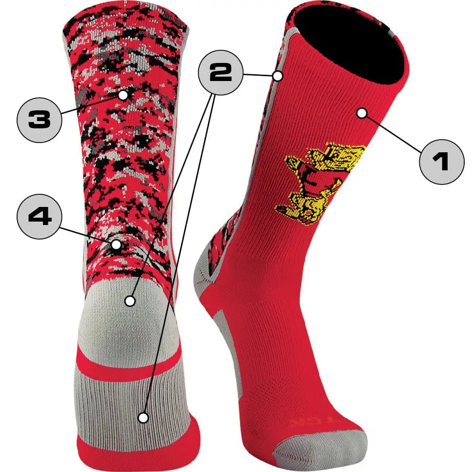 Tck Customizable Crew Socks - Digital Camo
