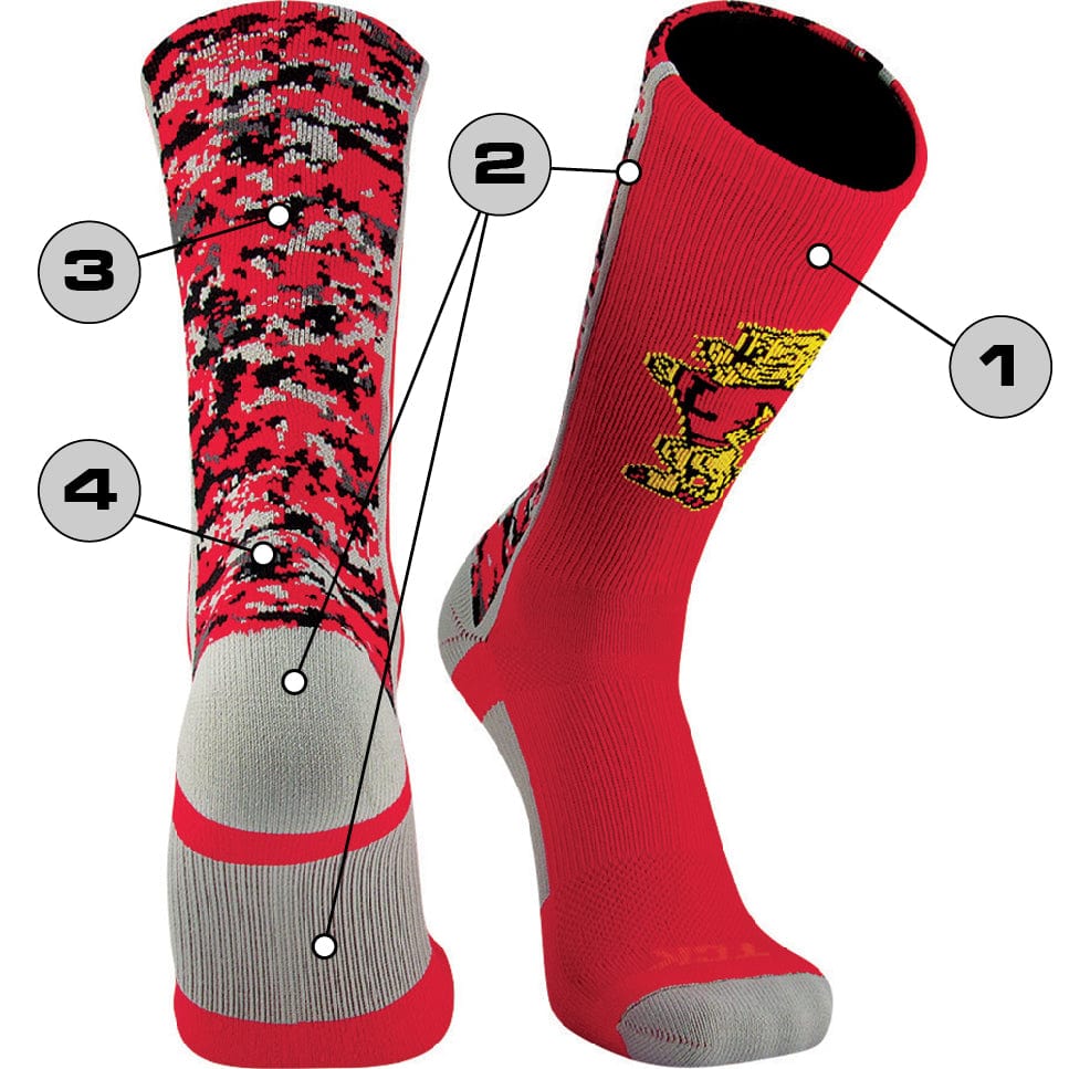 Tck Customizable Crew Socks - Digital Camo