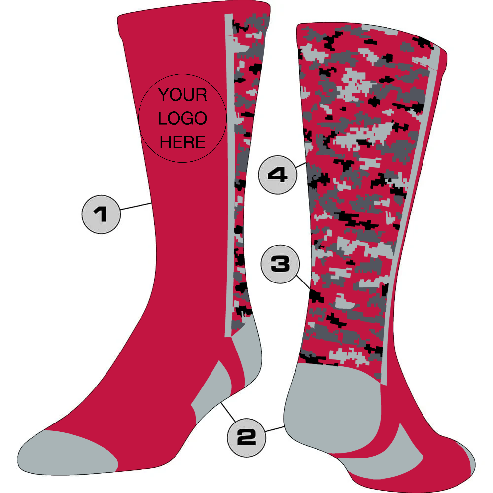 Tck Customizable Crew Socks - Digital Camo