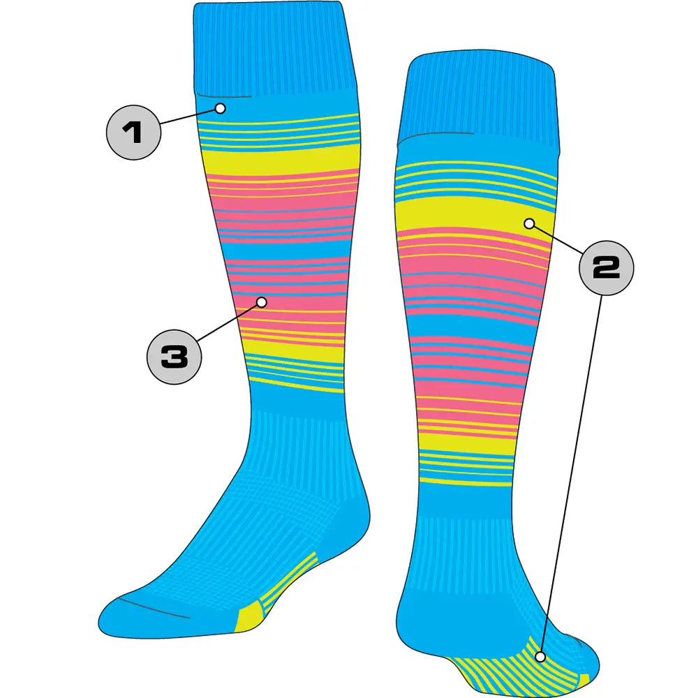 Tck Customizable Dugout Knee High Baseball Stirrup Socks - Hype