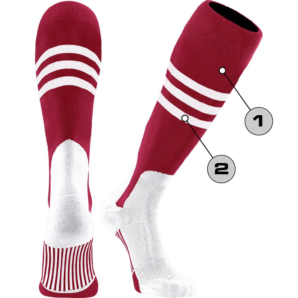 Tck Customizable Dugout Knee High Baseball Stirrup Socks - Pattern b