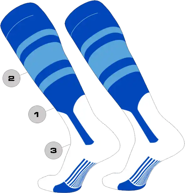 Tck Customizable Dugout Knee High Baseball Stirrup Socks - Pattern c