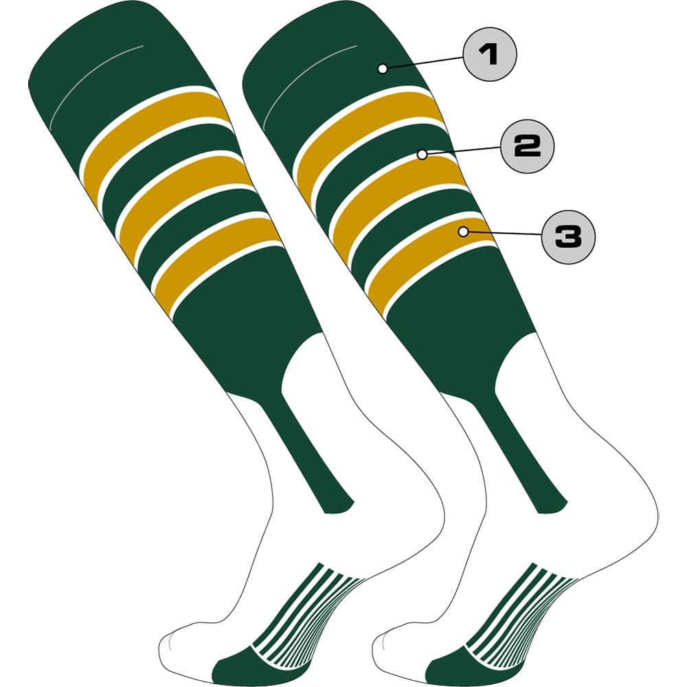 Tck Customizable Dugout Knee High Baseball Stirrup Socks - Pattern d