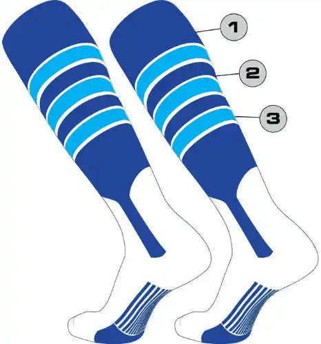 Tck Customizable Dugout Knee High Baseball Stirrup Socks - Pattern d
