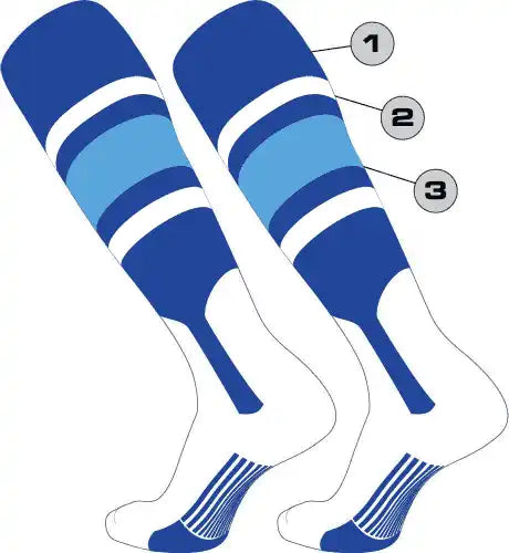 Tck Customizable Dugout Knee High Baseball Stirrup Socks - Pattern e