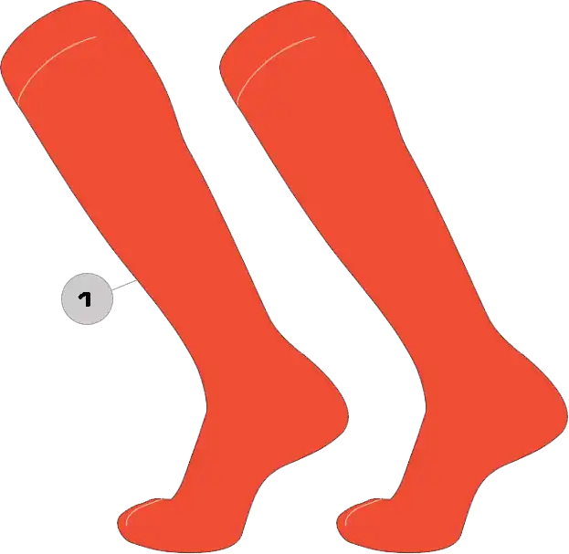 Tck Customizable Dugout Knee High Striped Baseball Socks - Pattern