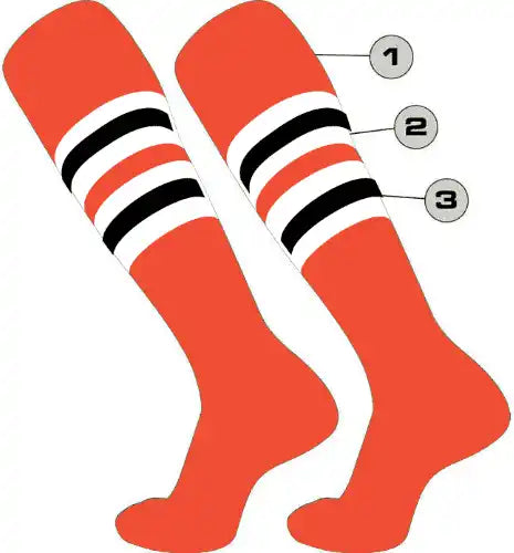 Tck Customizable Dugout Knee High Striped Baseball Socks - Pattern