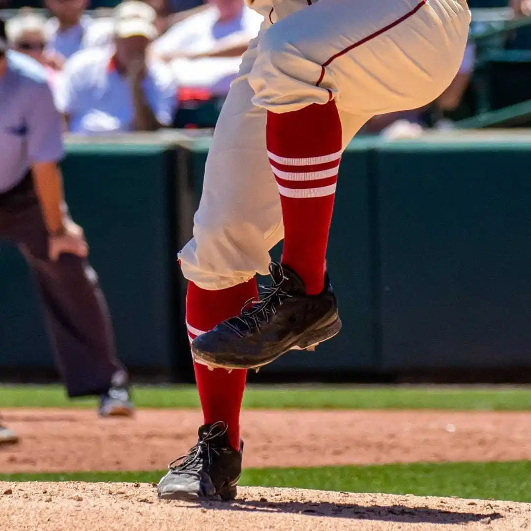 Tck Customizable Dugout Knee High Striped Baseball Socks - Pattern f