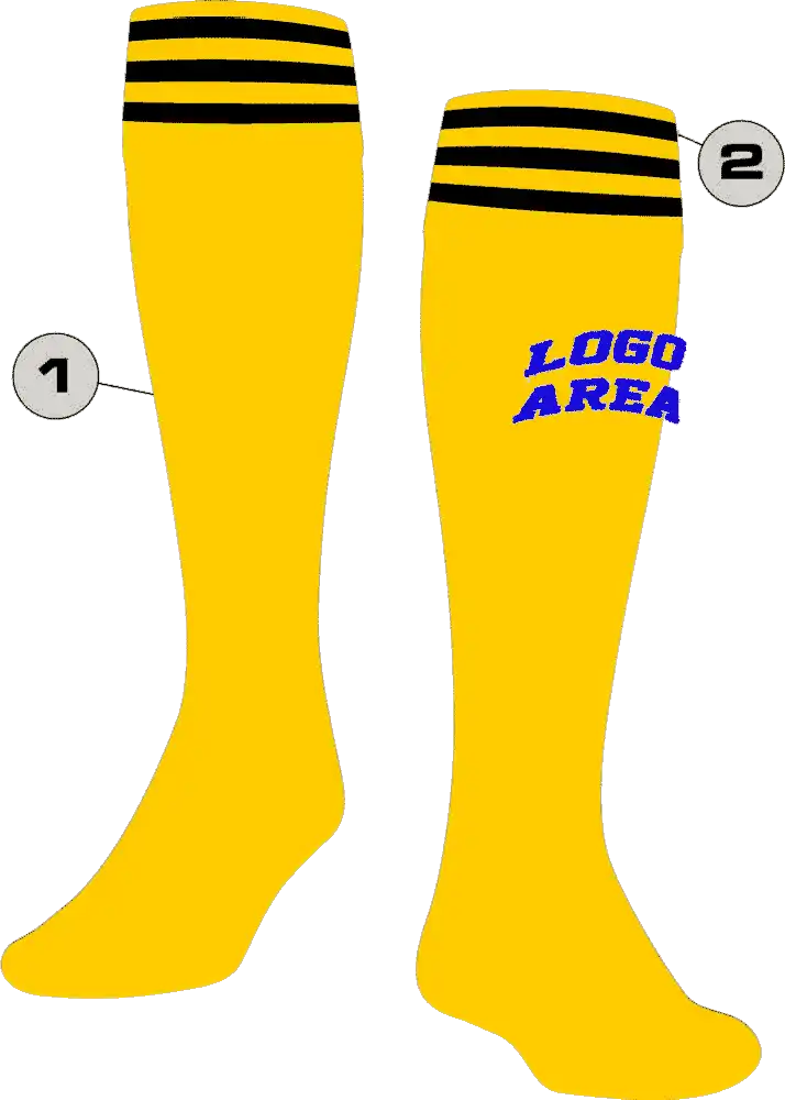 Tck Customizable Knee High Soccer Socks - Finale Striped Pattern