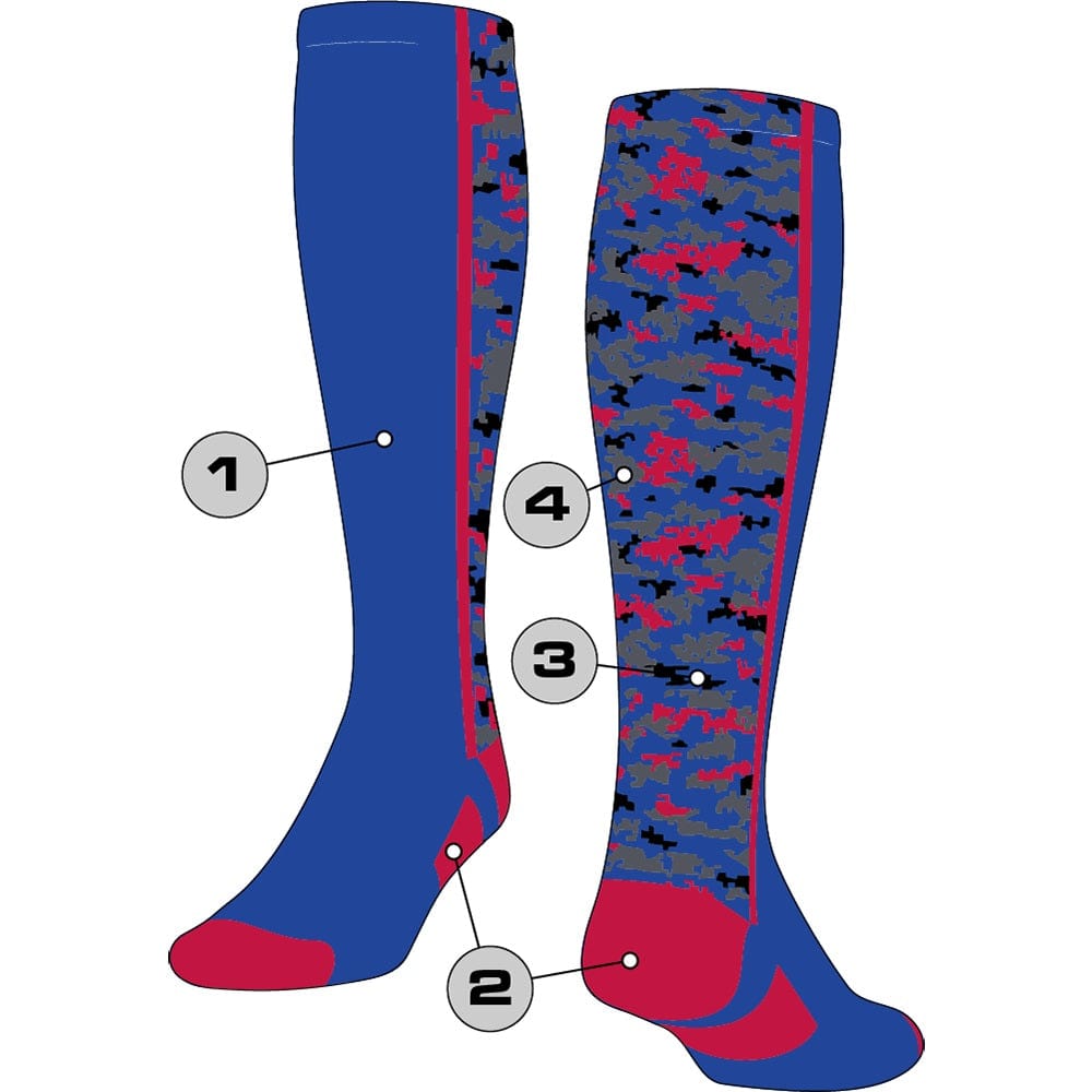 Tck Customizable Knee High Socks - Digital Camo