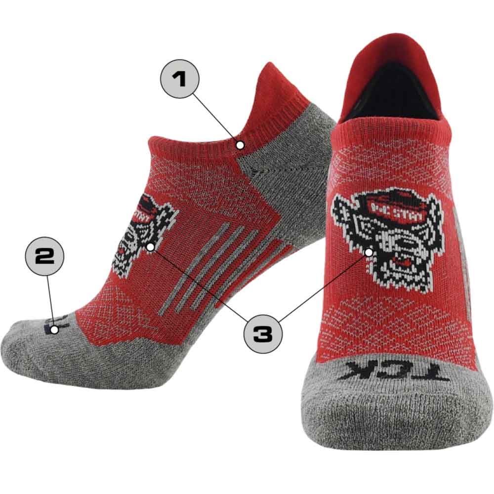 Tck Customizable no Show Socks with Heel Tab - Tour Sock