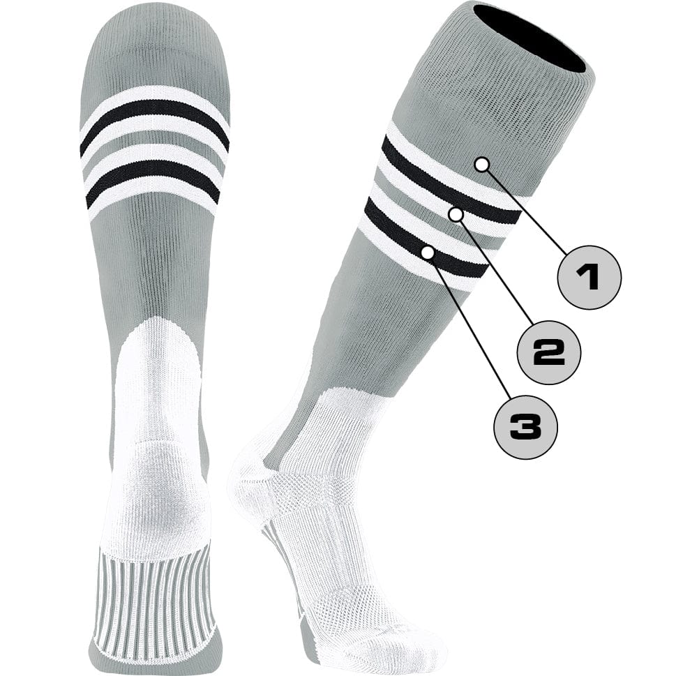 TCK Customizable Dugout Knee High Baseball Stirrup Socks - Pattern I