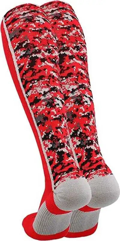 Tck Digital Camo Knee High Socks - Scarlet