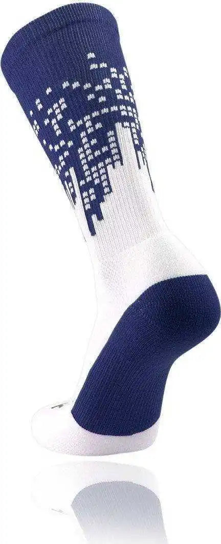 Tck Downtown Crew Socks - Navy White