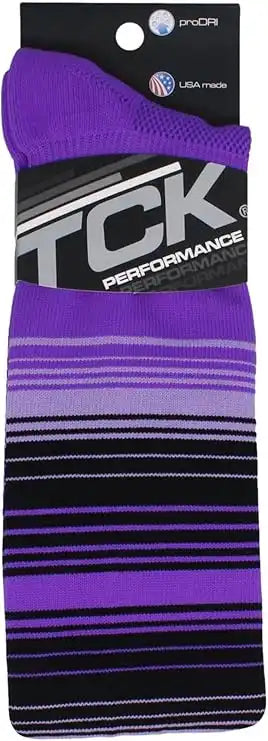 Tck Dugout Hype Knee High Sports Socks Grape Lavender Black