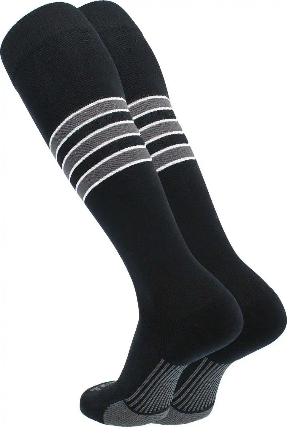 Tck Dugout Knee High Socks Black White Graphite