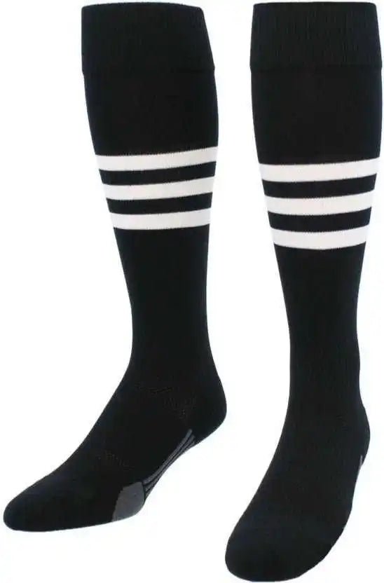 Tck Dugout Knee High Socks - Black White