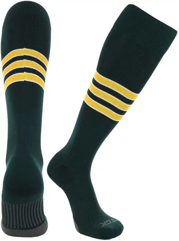 Tck Dugout Knee High Socks - Black White Vegas Gold