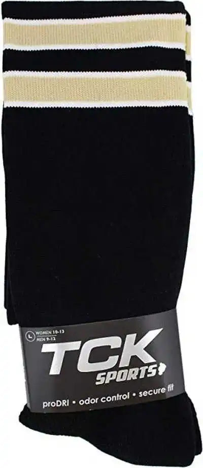 Tck Dugout Knee High Socks - Black White Vegas Gold