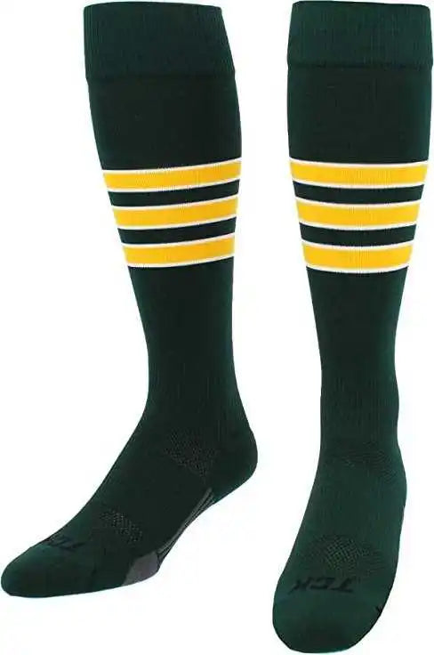 Tck Dugout Knee High Socks - Forest White Gold