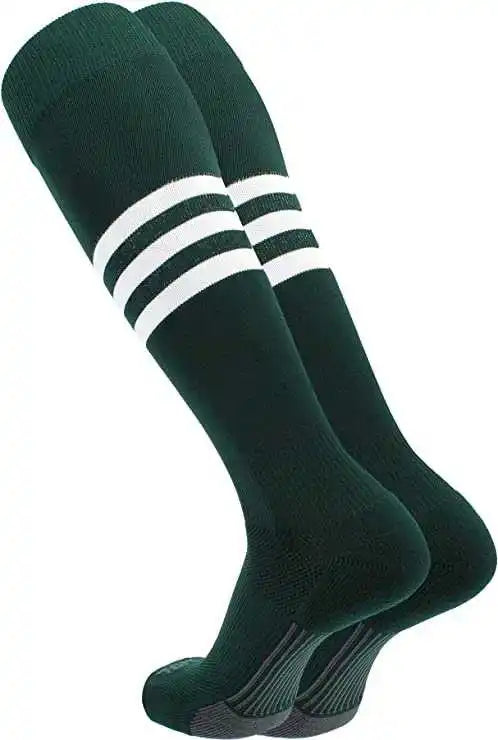 Tck Dugout Knee High Socks - Forest White